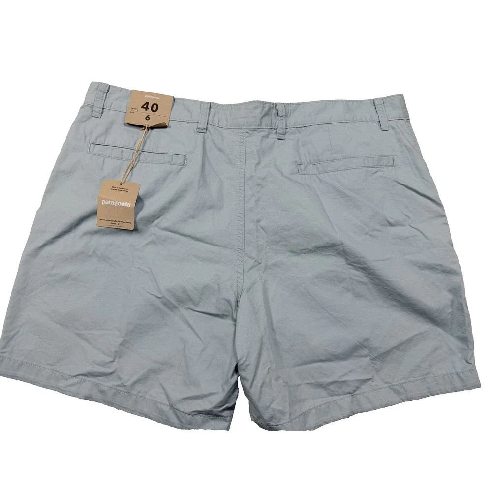NWT Patagonia Lightweight All Wear Hemp Shorts 6 in Thermal Blue Gorpcore SZ 40